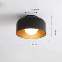 Plafonnier design en métal pour un éclairage intérieur stylé | Marco Lucetti Noir / Changeable