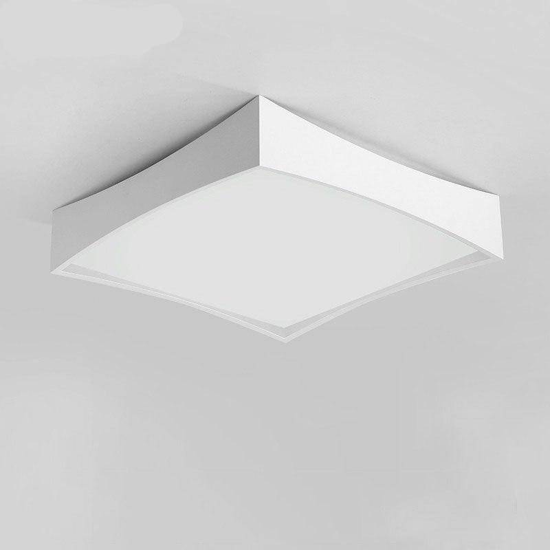 Plafonnier design LED carré blanc Bwart | Marco Lucetti
