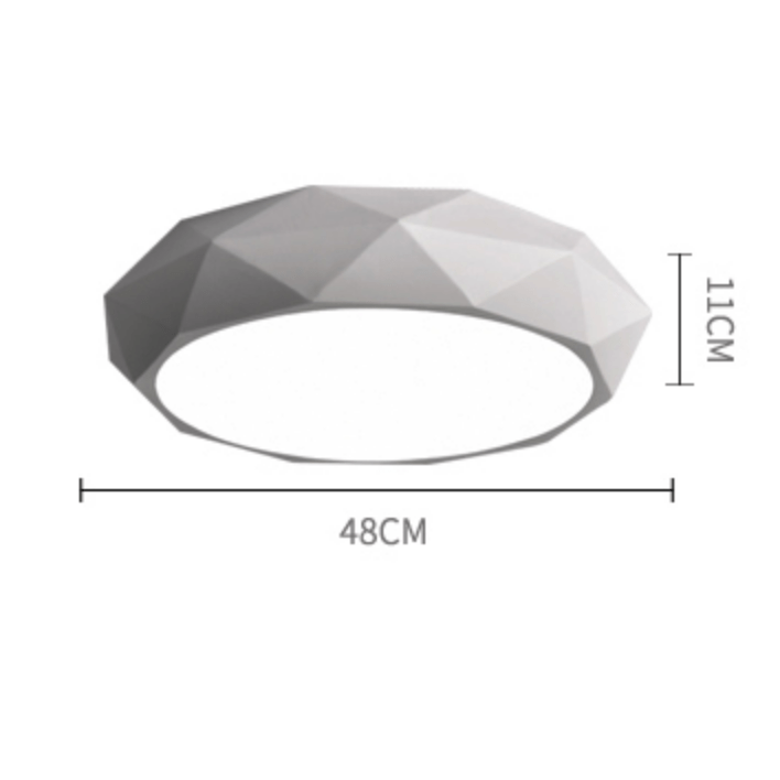 Plafonnier LED Diamant Géométrique