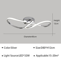 Plafonnier design LED doré chromé - Pour salon, salle à manger et chambre | Marco Lucetti