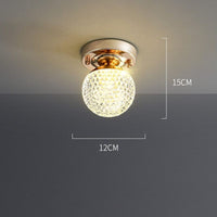 Plafonnier design LED doré en cristal Tourtelle Gold | Marco Lucetti B / Chaude
