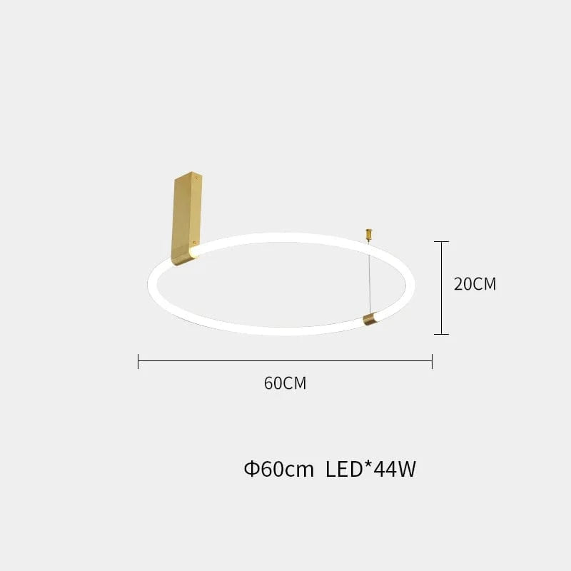 Plafonnier design LED en acrylique - Éclairage 360° | Marco Lucetti Diamètre 60 cm / Lumière chaude