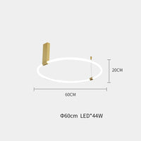 Plafonnier design LED en acrylique - Éclairage 360° | Marco Lucetti Diamètre 60 cm / Lumière chaude