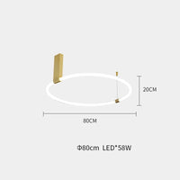 Plafonnier design LED en acrylique - Éclairage 360° | Marco Lucetti Diamètre 80 cm / Lumière chaude