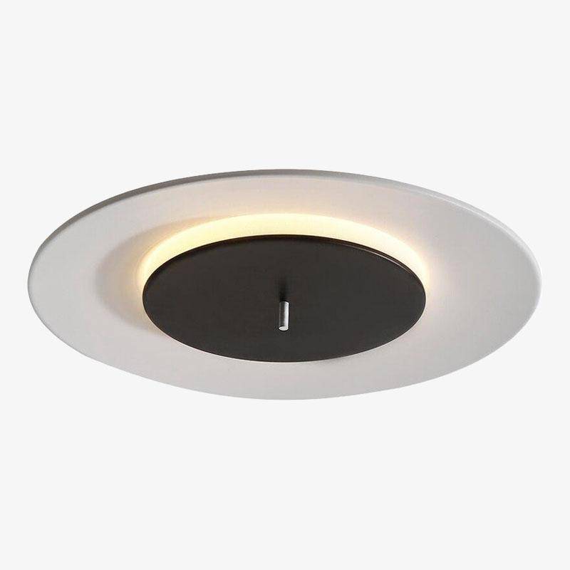 Plafonnier design LED en aluminium coloré Macaron | Marco Lucetti Noir