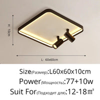 Plafonnier Design LED pour Salon Chambre Intérieur Surface Monté | Marco Lucetti