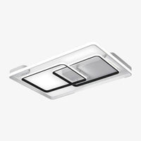 Plafonnier LED design rectangles noir et blanc - Bwart