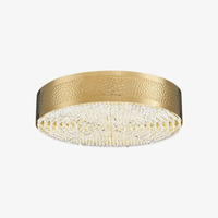 Plafonnier LED Rond Doré