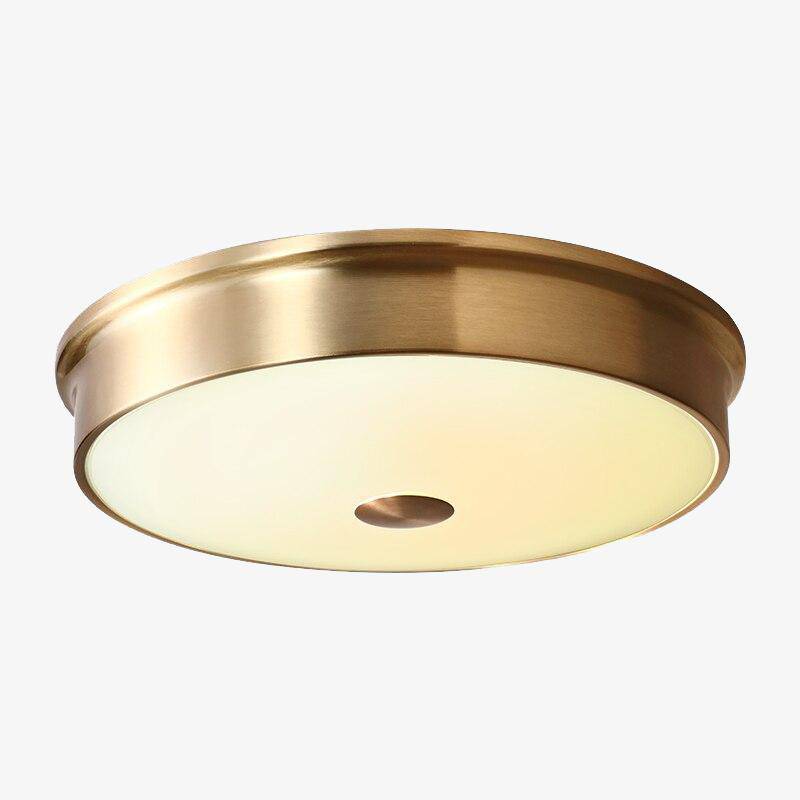 Plafonnier LED Rond Doré