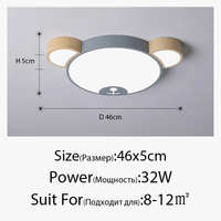 Plafonnier design moderne en forme d'ours en bois LED | Marco Lucetti