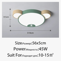 Plafonnier design moderne en forme d'ours en bois LED | Marco Lucetti