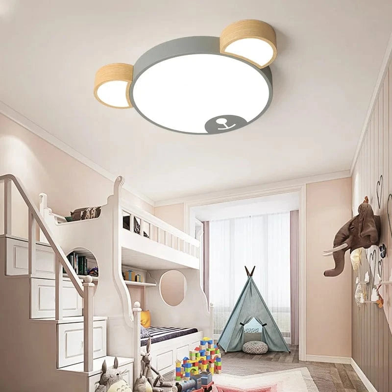 Plafonnier design moderne en forme d'ours en bois LED | Marco Lucetti