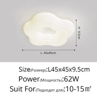 Plafonnier design moderne - Ensemble de lampes minimaliste | Marco Lucetti DY-6230 L45x45cm 62W 1 / 3 couleurs sans télécommande