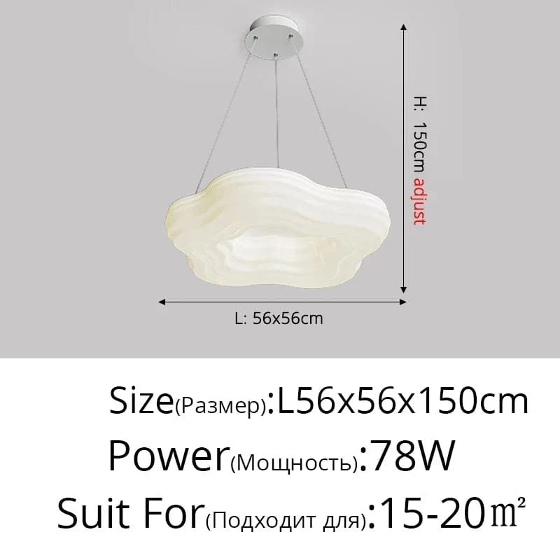 Plafonnier design moderne - Ensemble de lampes minimaliste | Marco Lucetti DY-6230 L56x56cm 78W / 3 couleurs sans télécommande