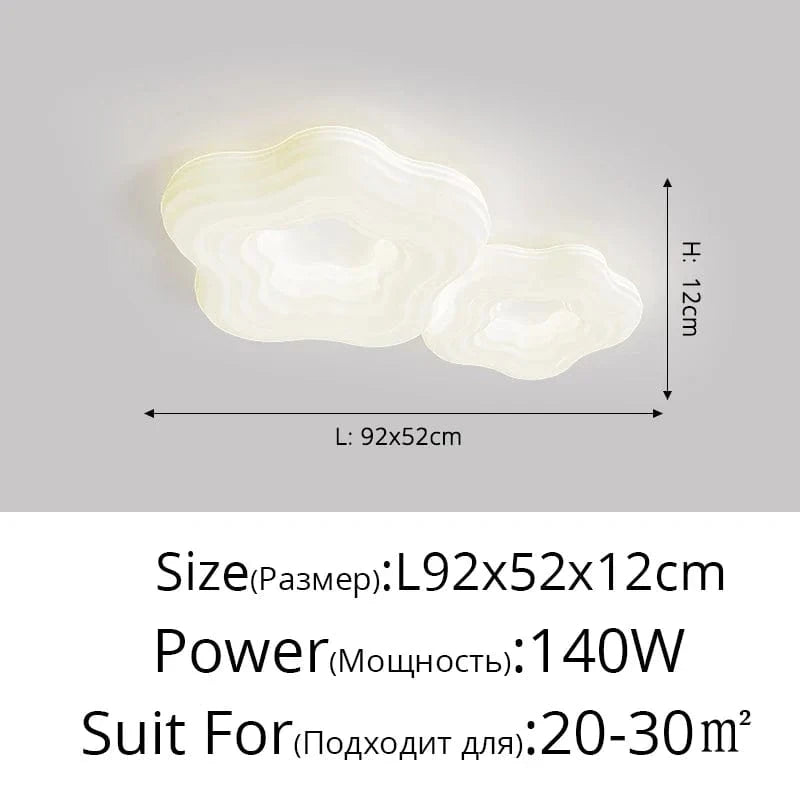 Plafonnier design moderne - Ensemble de lampes minimaliste | Marco Lucetti DY6230 L92x52cm 140W / 3 couleurs sans télécommande