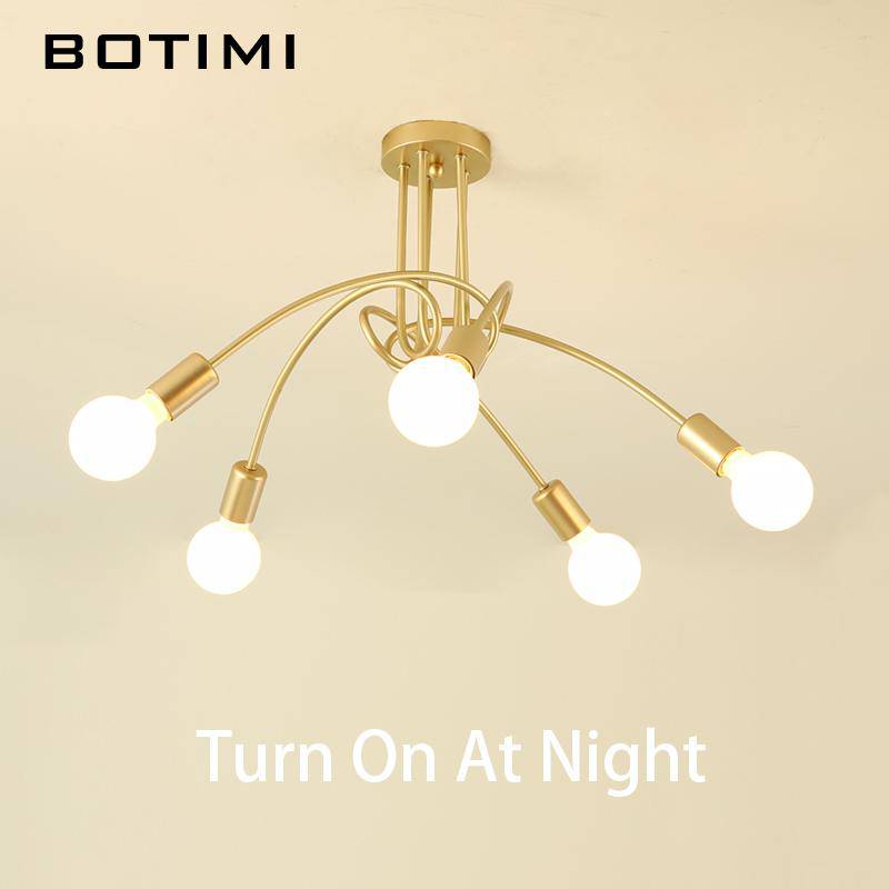 Plafonnier doré CrossBranch. | Marco Lucetti