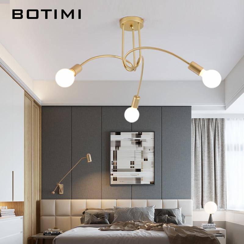 Plafonnier doré CrossBranch. | Marco Lucetti