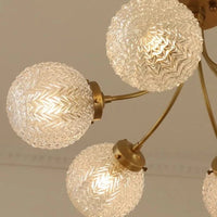 Plafonnier doré de luxe avec boules - Style américain | Marco Lucetti