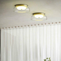 Plafonnier doré en verre, tailles variées | Marco Lucetti