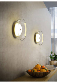 Plafonnier doré en verre, tailles variées | Marco Lucetti