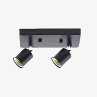 Plafonnier double-direction (noir, blanc, doré, chromé) | Marco Lucetti Noir