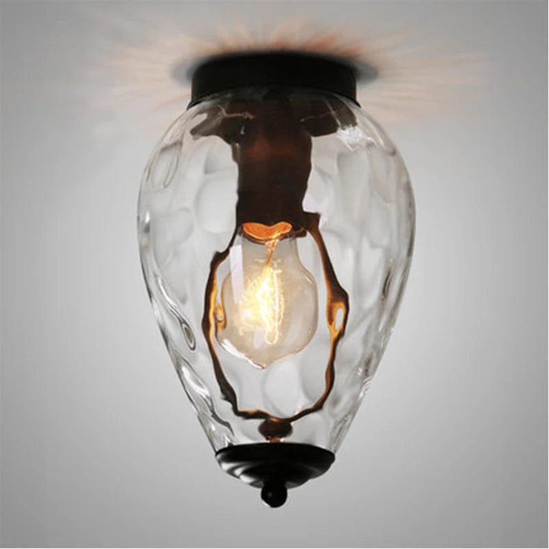 Plafonnier E27 en verre ananas - Collection Tropicana | Marco Lucetti