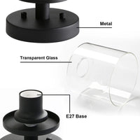 Plafonnier Élégance en Verre Transparent | Marco Lucetti