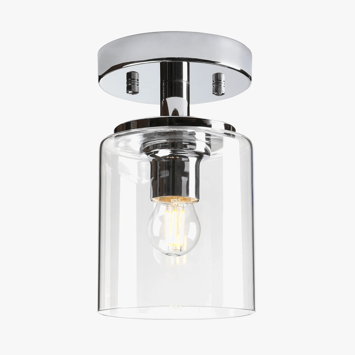 Plafonnier Élégance en Verre Transparent | Marco Lucetti