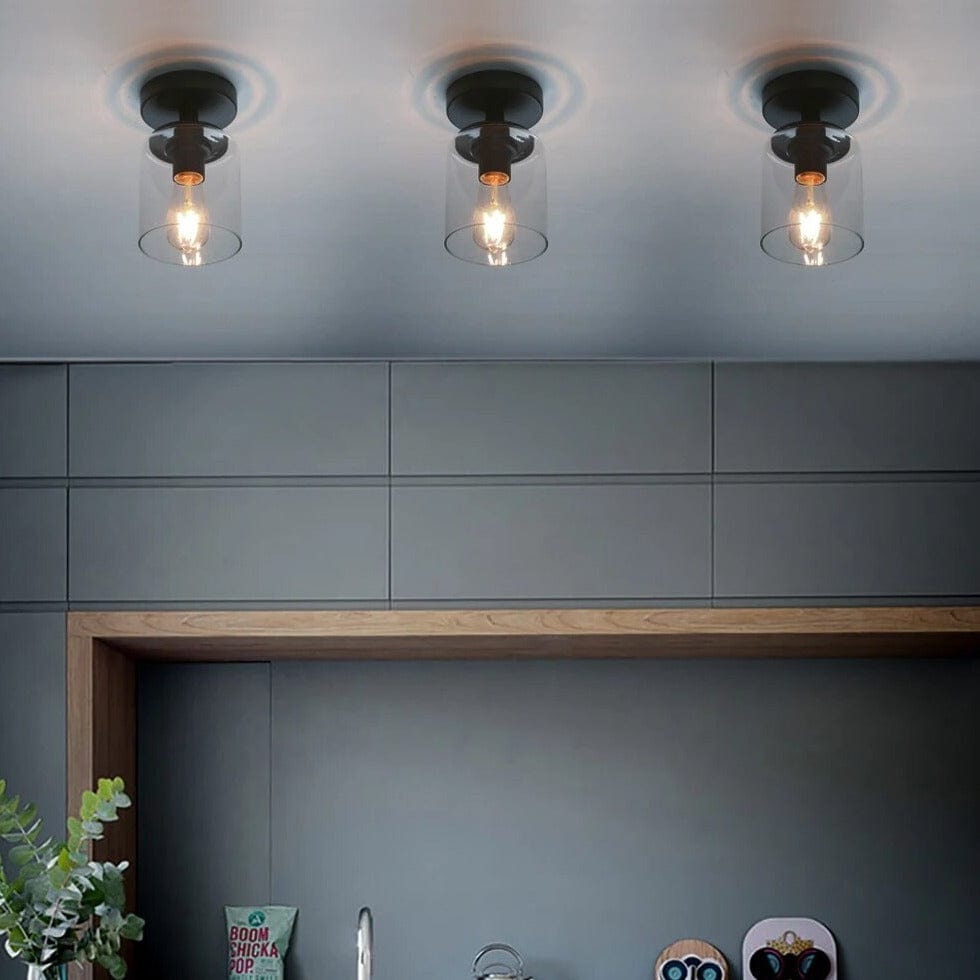 Plafonnier Élégance en Verre Transparent | Marco Lucetti