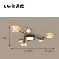 Plafonnier élégant en cadre alu doré avec LED | Marco Lucetti Type A / Lumière blanche