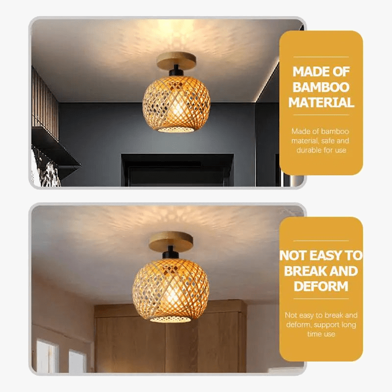 Plafonnier en Bambou Artisanal | Marco Lucetti