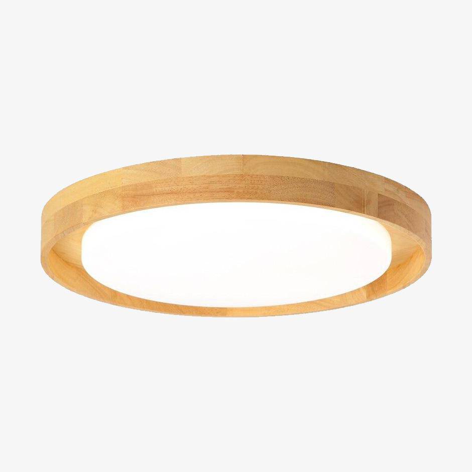 Plafonnier LED en bois design Solid