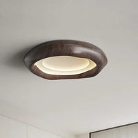 Plafonnier en bois de noyer design | Marco Lucetti C sombre