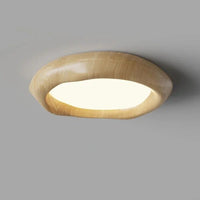 Plafonnier en bois de noyer design | Marco Lucetti Jaune A