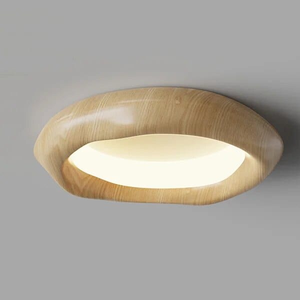 Plafonnier en bois de noyer design | Marco Lucetti Jaune B