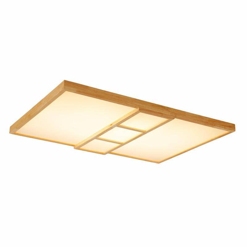 Plafonnier en bois design LED - Carrés | Marco Lucetti Bois