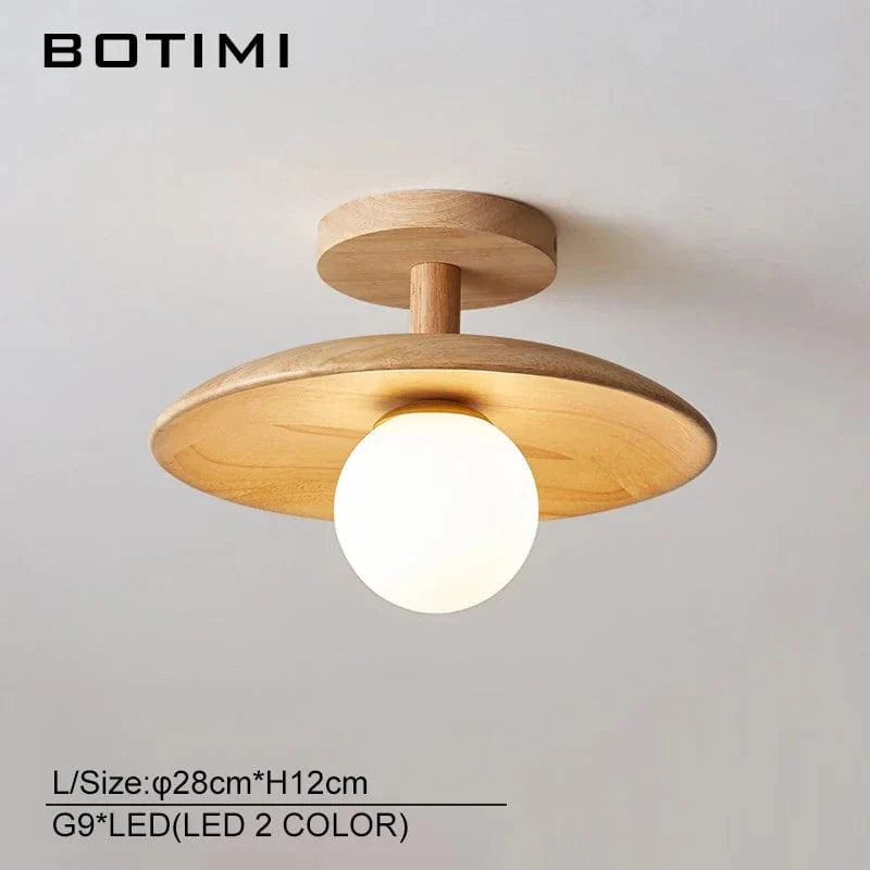 Plafonnier en bois design scandinave | Marco Lucetti L-LED 2 COULEURS