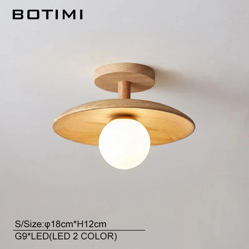 Plafonnier en bois design scandinave | Marco Lucetti S-LED 2 COULEURS