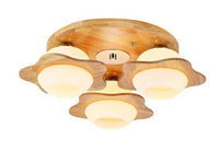 Plafonnier en bois Floral Wood | Marco Lucetti 3 lampes