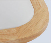 Plafonnier en bois LED arrondi - Rectangulaire | Marco Lucetti