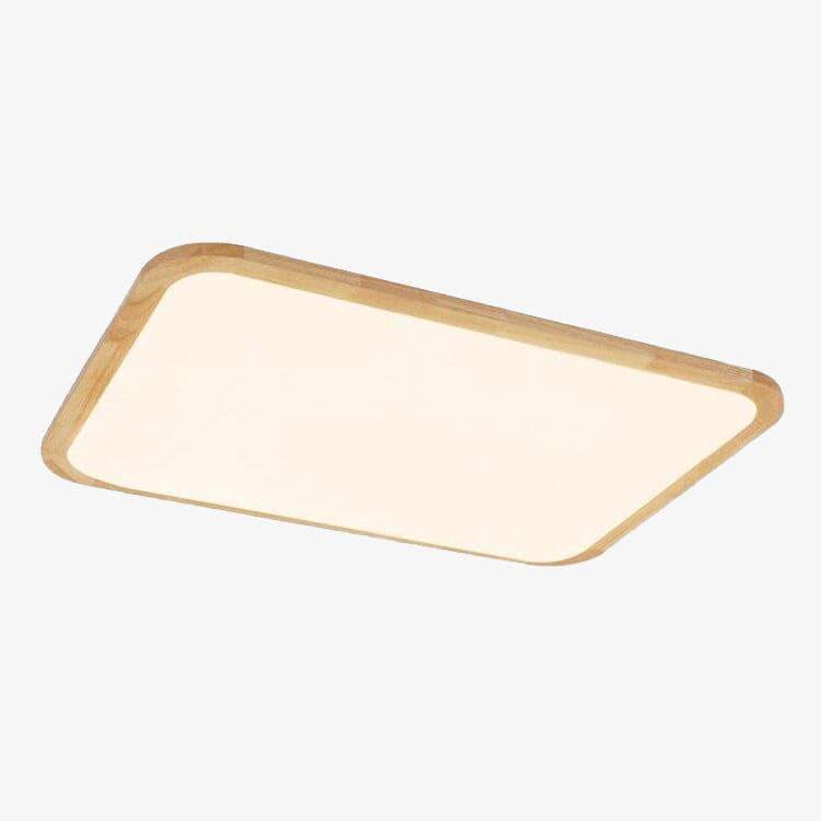 Plafonnier en bois LED arrondi - Rectangulaire | Marco Lucetti