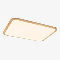 Plafonnier en bois LED arrondi - Rectangulaire | Marco Lucetti