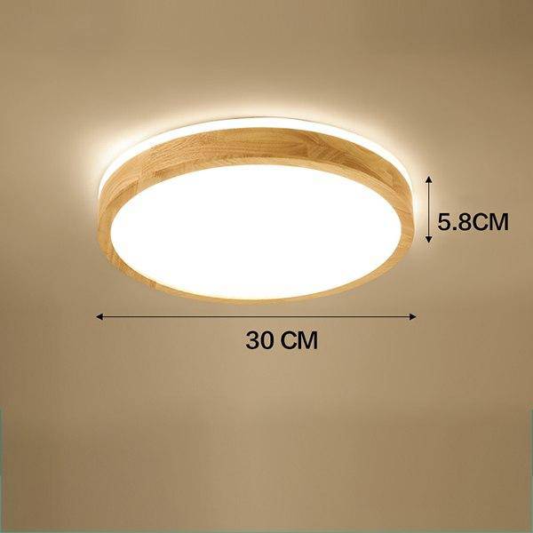 Plafonnier en bois LED trendy | Marco Lucetti Rond - 30cm