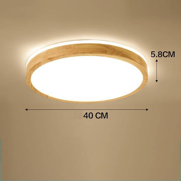 Plafonnier en bois LED trendy | Marco Lucetti Rond - 40cm