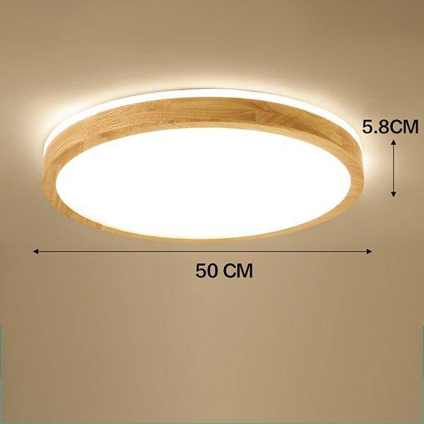 Plafonnier en bois LED trendy | Marco Lucetti Rond - 50cm