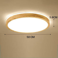 Plafonnier en bois LED trendy | Marco Lucetti Rond - 50cm