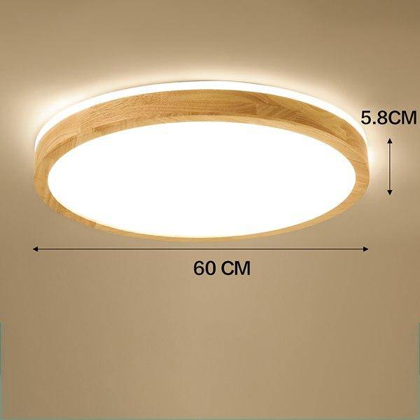 Plafonnier en bois LED trendy | Marco Lucetti Rond - 60cm