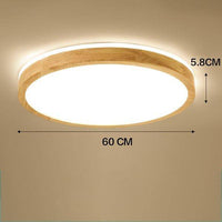 Plafonnier en bois LED trendy | Marco Lucetti Rond - 60cm