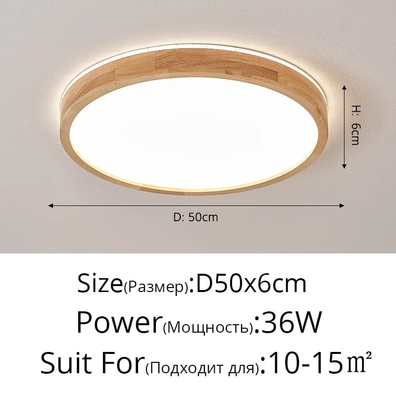 Plafonnier en bois massif avec protection contre la lumière bleue pour les yeux | Marco Lucetti