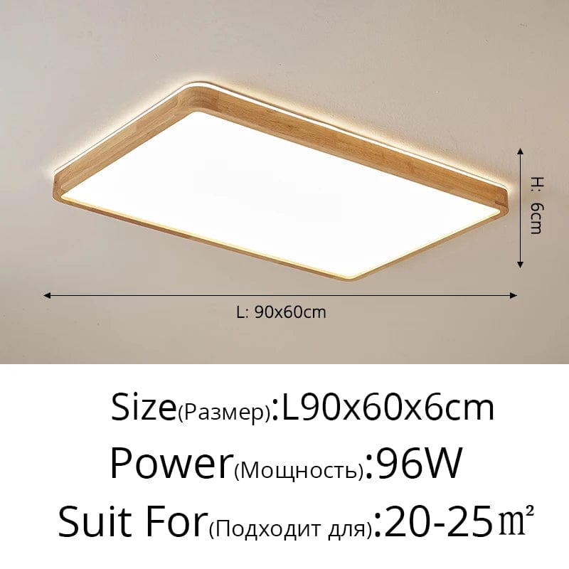 Plafonnier en bois massif avec protection contre la lumière bleue pour les yeux | Marco Lucetti